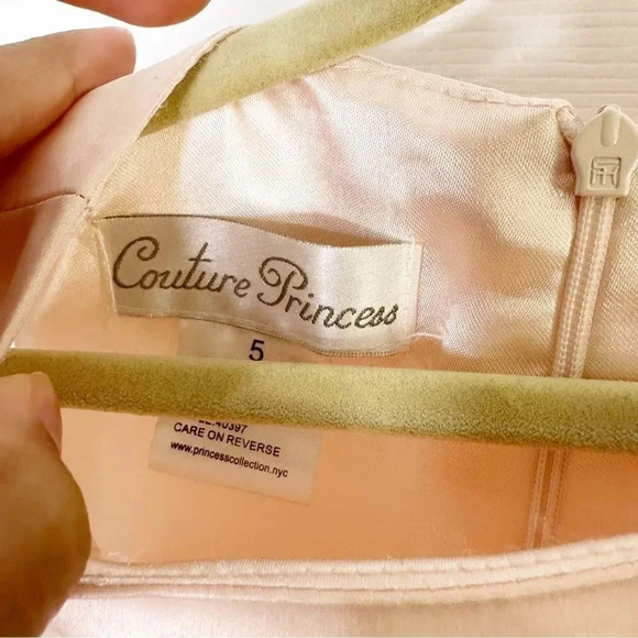 COUTURE‎ PRINCESS Girls Size 5 Petal Formal Special Occasion Dress Barbiecore - Picture 3 of 7